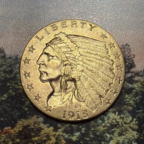 1915 Indian Quarter Eagle — photo from the most recent tracked eBay sale