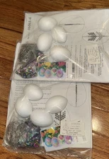 🌷Lot of 2 Design Works Set of 4 Sequin Easter Eggs Craft Kit 6061 NEW! Holiday