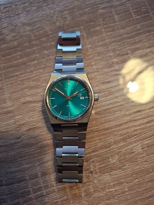 TISSOT PRX 35MM GRÜN TÜRKIS EDELSTAHL HERRENUHR T137.210.11.081.00 T137210A UHR