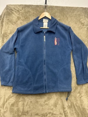 Vintage 90s Northern Reflections Sweater Womens Ful zip Golf Medium Blue