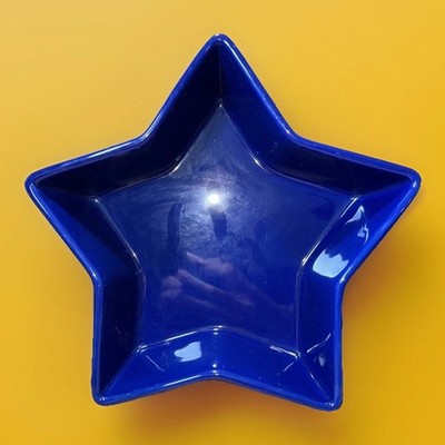 Chantal Cobalt Blue One Quart Star Cook Serve Bake Stoneware Casserole Dish 9.5''