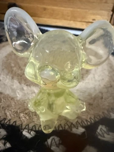 Fenton Vaseline Glass Mouse
