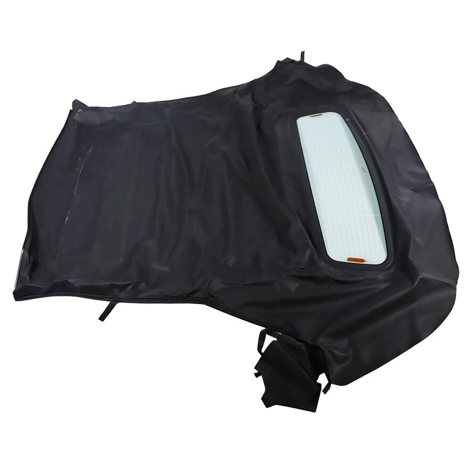 NEW For Ford Mustang 05-14 Convertible Soft Top & Heated Glass Window Sailcloth - Image 3 of 4