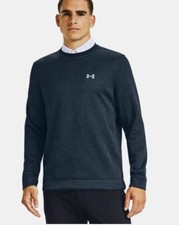 Men's Under Armour Sweaterfleece Crewneck Top-Color: Academy- M, XXL -MSRP 70.