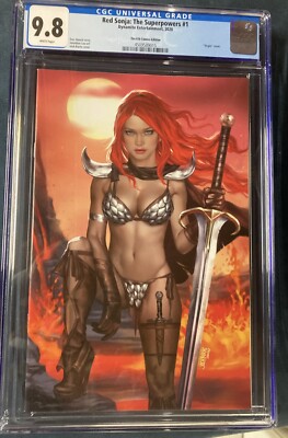 RED SONJA: THE SUPERPOWERS #1 BURNS VIRGIN 616 EDITION CGC 9.8 Ltd 500