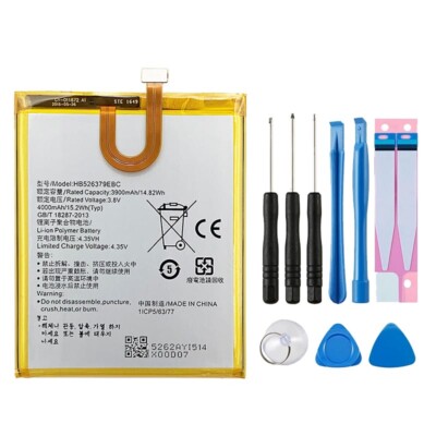 Replacement Battery for Enjoy 5 Y6 Pro Honor Play 5X 4C Pro HB526379EBC 4000mAh