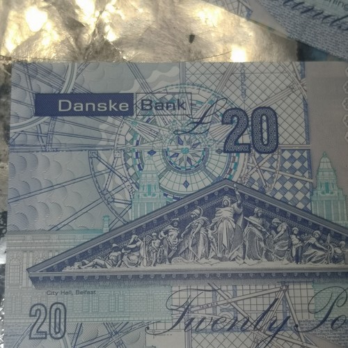 Two of Consecutive Polymer Danske Bank NI £20 Notes Uncirculated AA Prefix - Picture 3 of 7