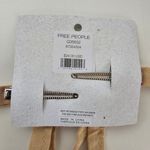 Free People Ivory Lovely Bow Set of 2 Hair Clip Pin Accessory NWT Coquette - Picture 12 of 12