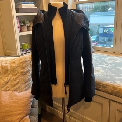Mackage Grey Wool Puffer Coat