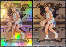 JAELYN BROWN RC 2024 Select SILVER PRIZM Concourse #4 & Base DALLAS WINGS