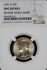 1951 D Washington Quarter NGC Uncirculated Details Toned *DoubleJCoins* 1900-68