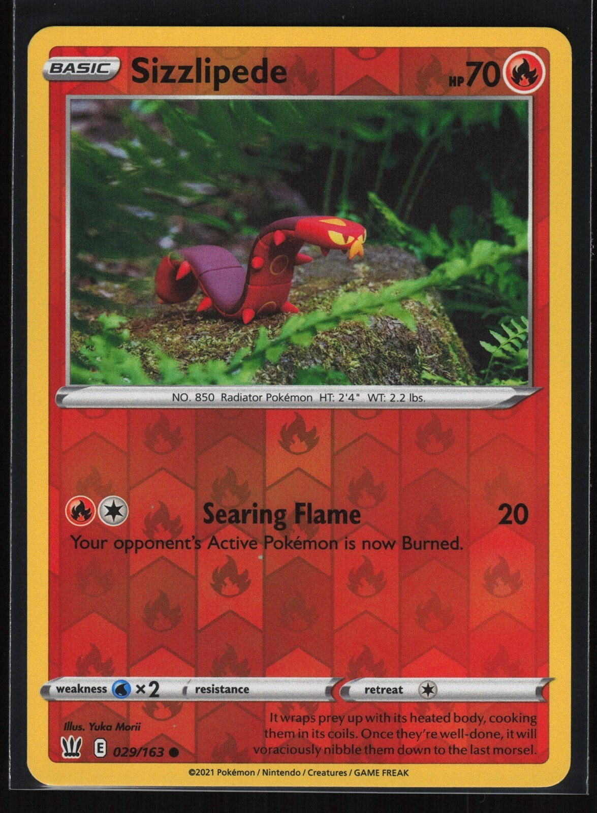 SIZZLIPEDE Battle Styles REVERSE HOLO #29 BST(NM)(PKM)