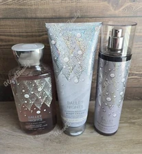 bath and body works ballet nights shower gel body cream fragrance mist set