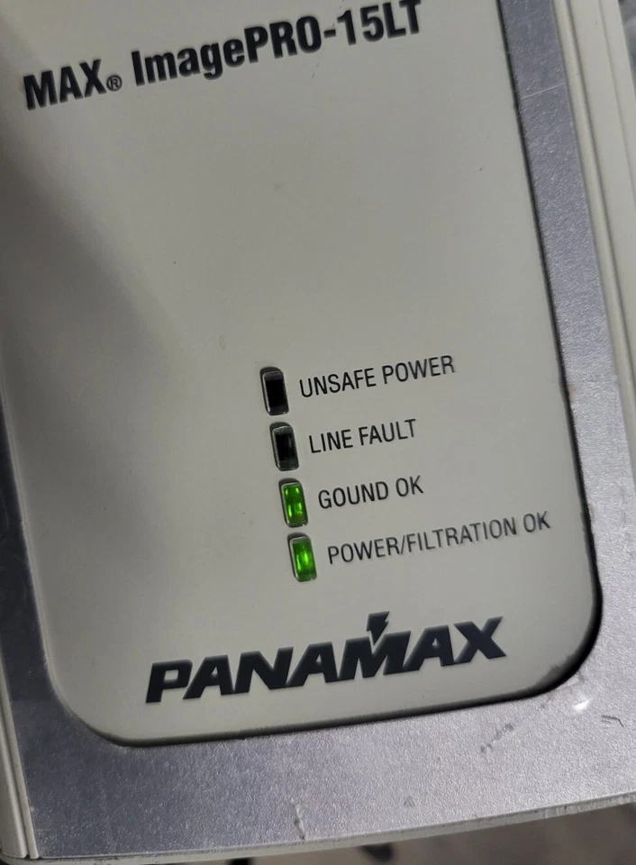 PANAMAX MIP-15LT 2 OUTLETS TELCO/LAN SURGE PROTECTOR - Works!  - Image 2 of 4