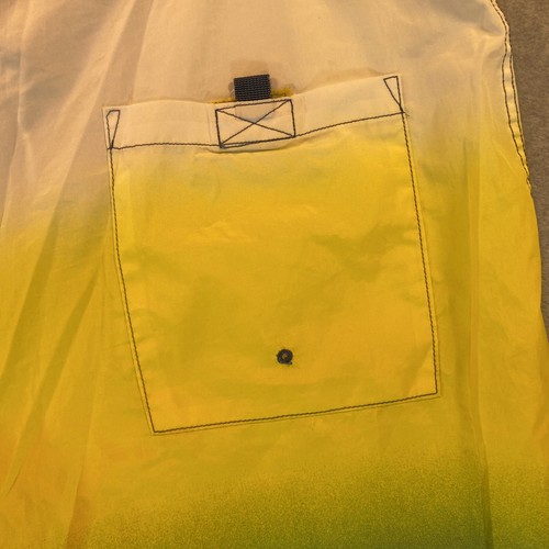 Vintage FUBU Swim Trunks Mens 40 Blue Yellow Board Shorts Bathing Suit Y2K - Picture 7 of 12