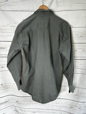 Vtg 80s Banana Republic Men s Safari Shirt S Field Hunting Khaki Olive