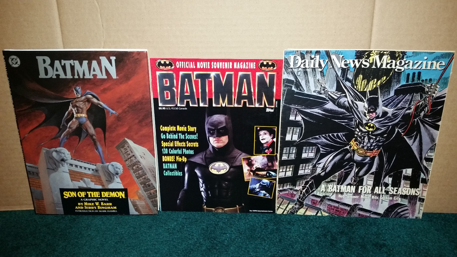 Batman DC Comics Graphic Novel Batman Magazine Daily News 1989 Batman Souvenir