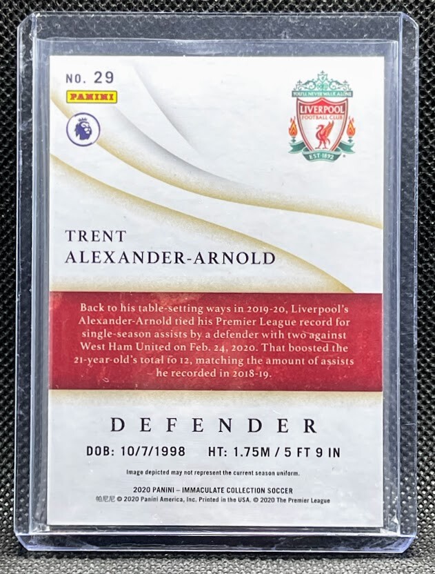 2020 Panini Immaculate =Trent Alexander-Arnold= Base #d /99