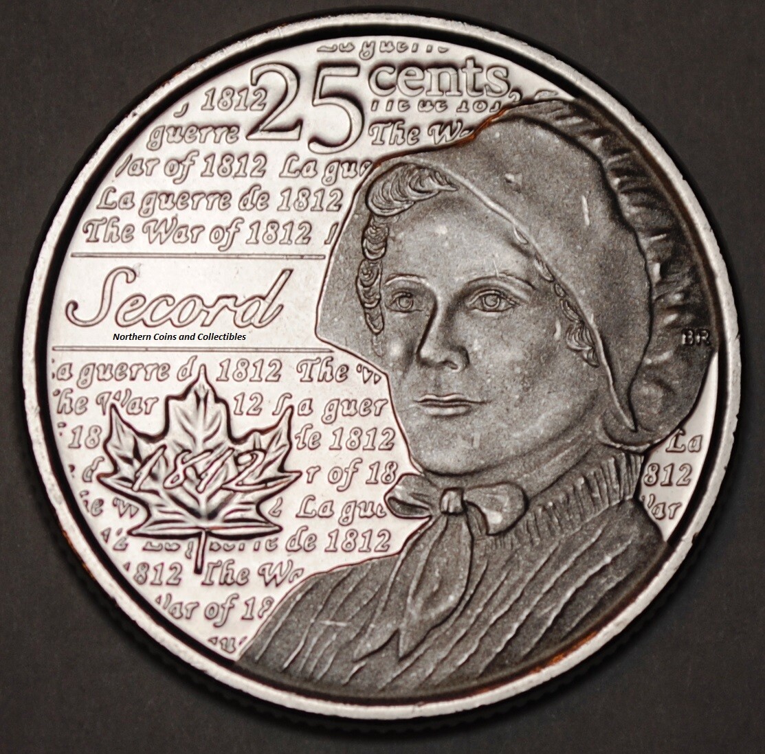 Canada 2013 Laura Secord 25 cents Nice UNC from roll - BU Canadian