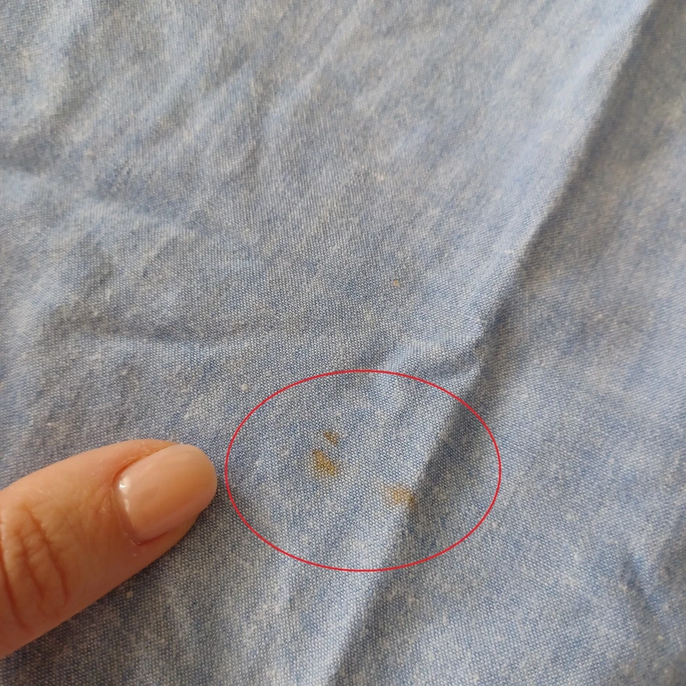 STARTER camicia in denim azzurra uomo t. S cotone tasche jeans zip vintage 90s - Immagine 4 di 4