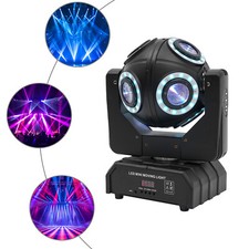 LED 8-Head Moving Light Rotating Moving Head Lamp Stage Effects RGBW DMX512