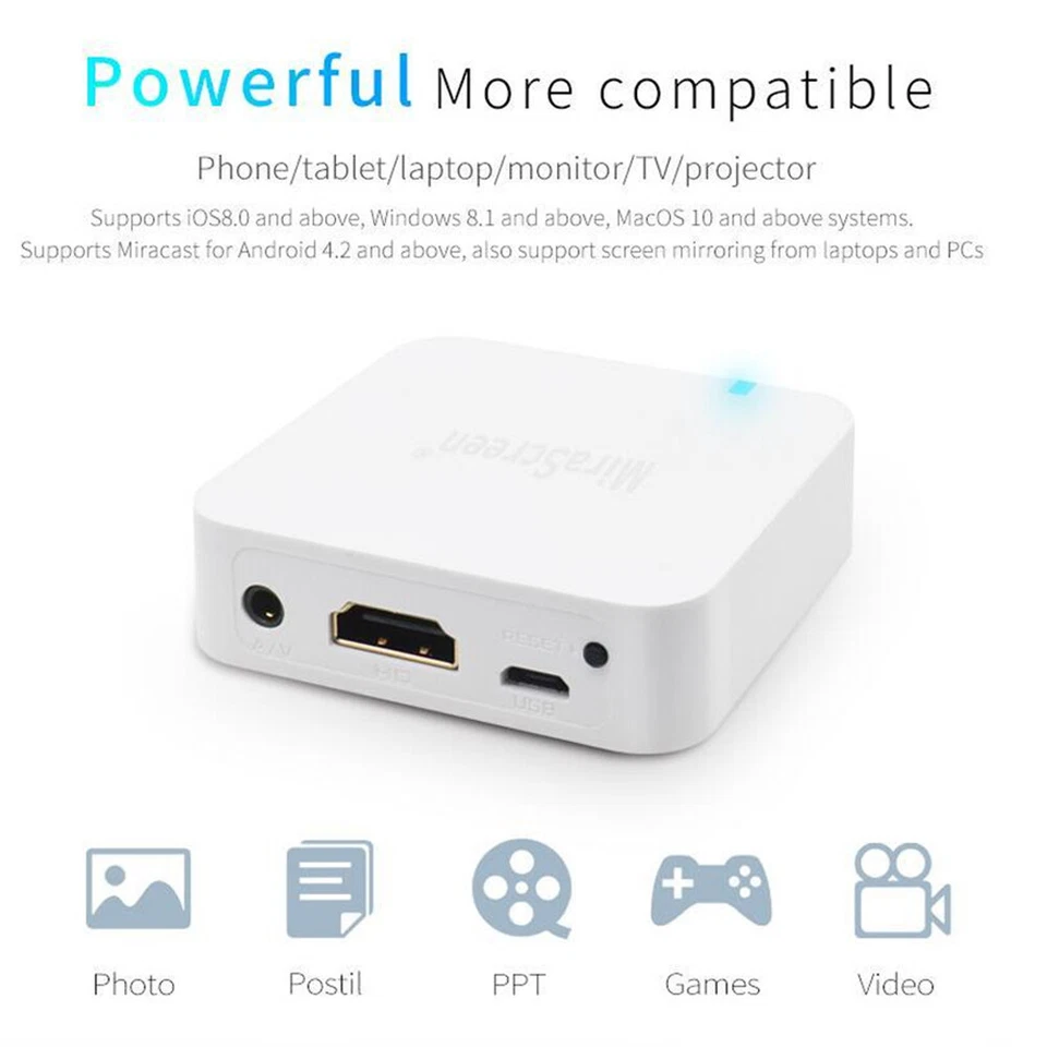 Adattatore Auto WiFi Display Specchio Link Box GPS MiraScreen DLNA Airplay - Immagine 4 di 4