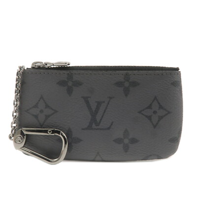 Louis Vuitton Monogram Eclipse Reverse Pochette Cles M80905 Auth Used