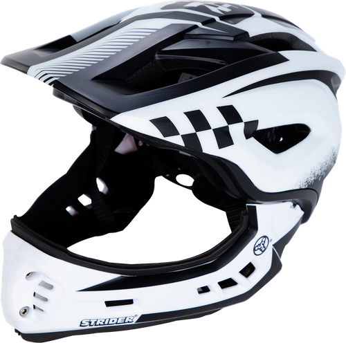 Strider Full Face Helmet Medium White 