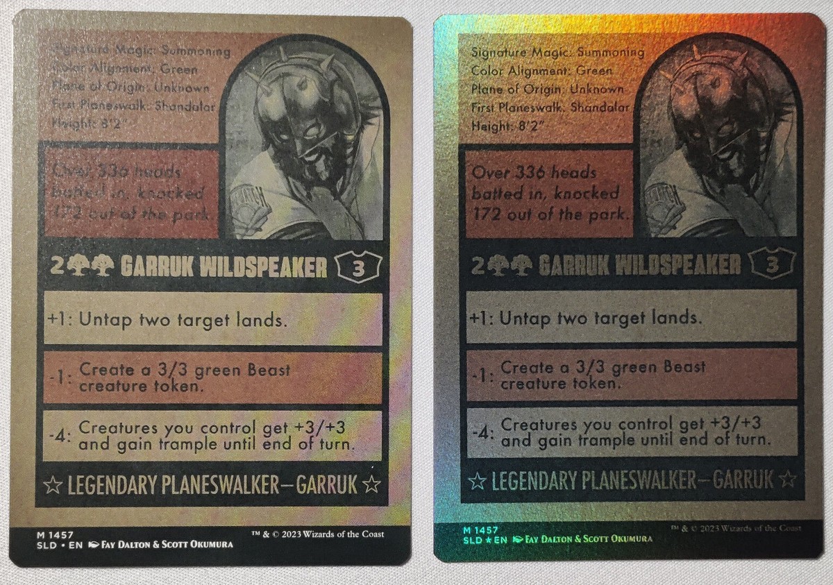 MTG Secret Lair Garruk Wildspeaker -SLD Magic: The Baseballing