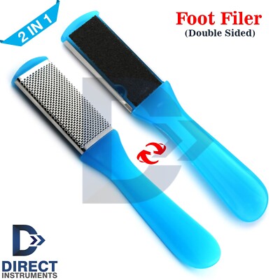 Foot File Rts 2 in 1 Double Sided Foot Filer Skin Callus Remover File Rasp Scraper ...