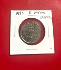 1993 SLOVAKIA 5 Koruna SLOVENSKA REPUBLIKA COIN - NICE WORLD coin