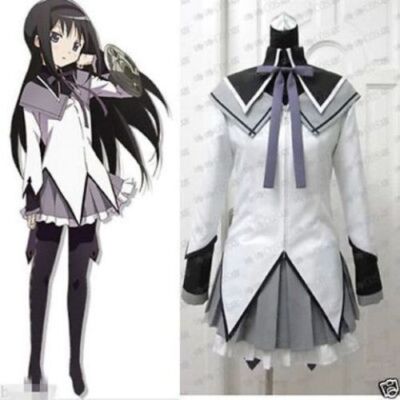 Puella Magi Madoka Magica Homura Akemi Uniform Cosplay