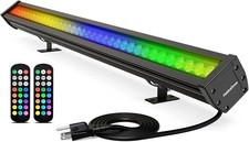 144W RGBW LED Wall Washer Light Bar, Outdoor Waterproof, Hand Remote Control