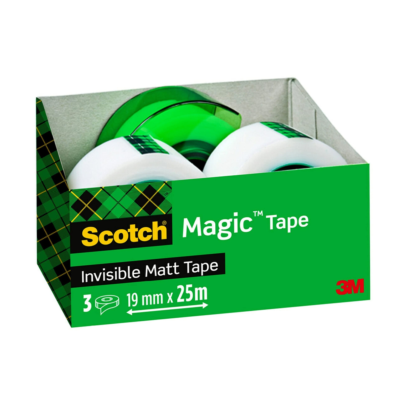 3M Scotch AAMT-3 Handheld Tape Dispenser Includes 3X Scotch Magic Sticky Tape Ro