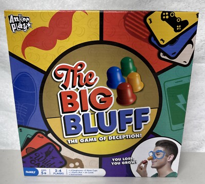 The Big Bluff Game of Deception 2-4 Players Ages 5 And Up