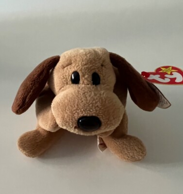 Original vintage Ty Beanie Baby (retired) in excellent condition: Bones the Dog