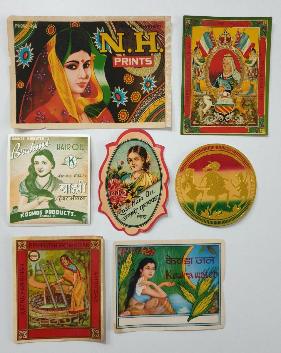 希少！！ LABELS AND TAGS ヴィンテージ専門誌 7pc x LOT India Vintage Trade Labels - ALL DIFFERENT (6580) | eBay