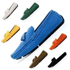 Mens Boat Leather Dress Shoes Driving Loafers Classic Slip on Walking Casual