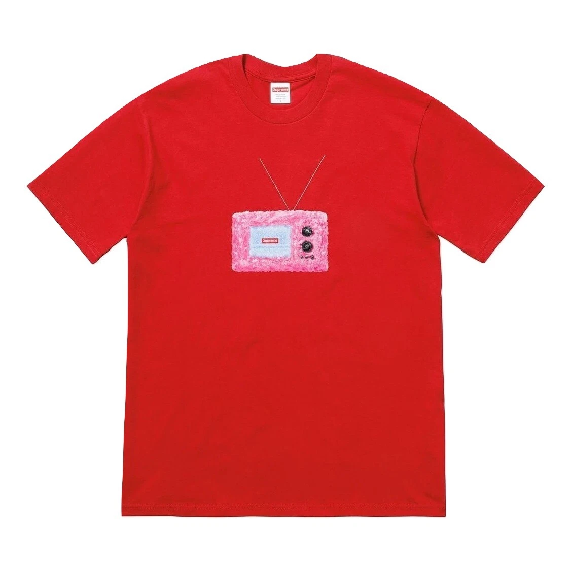 Tee shirt TV Supreme rouge SS18 (grand)