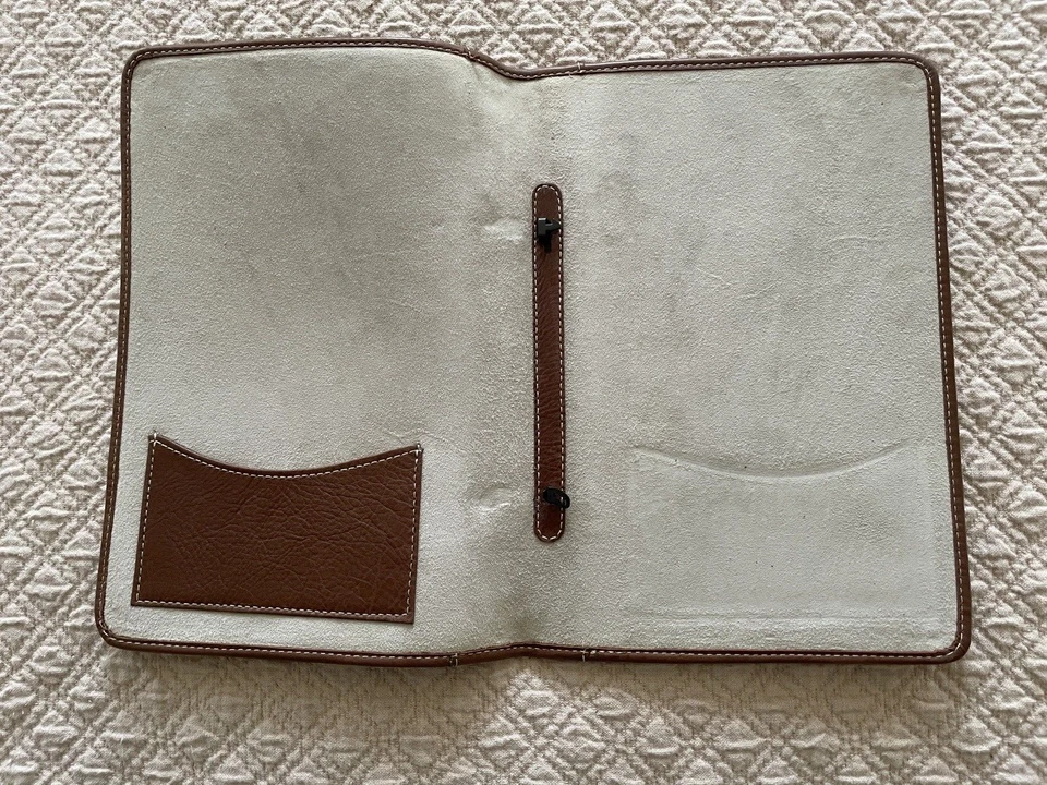 Cole Haan Marrón FUNDA DE CUERO Funda 8.5"x5.75" Kindle Tablet Folio Estuche Plegado Foto 4 de 4