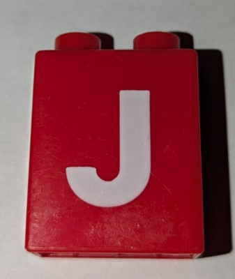 Word World Mega Bloks PBS Kids House Replacement Alphabet Letter J / K Red Block