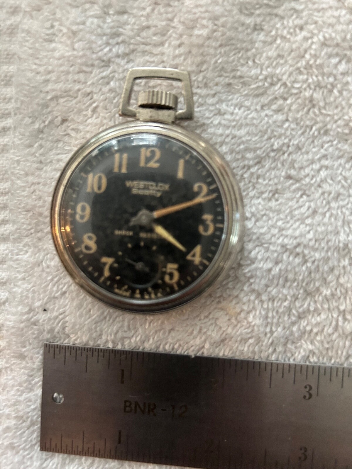Vintage Westclox Scotty Pocket Watch Black Dial eBay