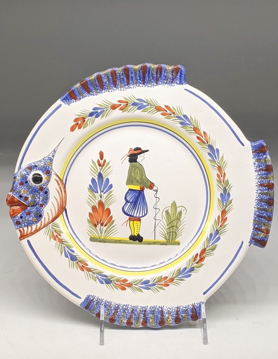 Henriot QuimperとSarregueminesのアンティーク食器 Vintage Henriot