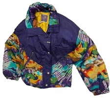 80s 90s VINTAGE EAST WEST SKI JACKET Coat Winter Snow Womens Size Medium