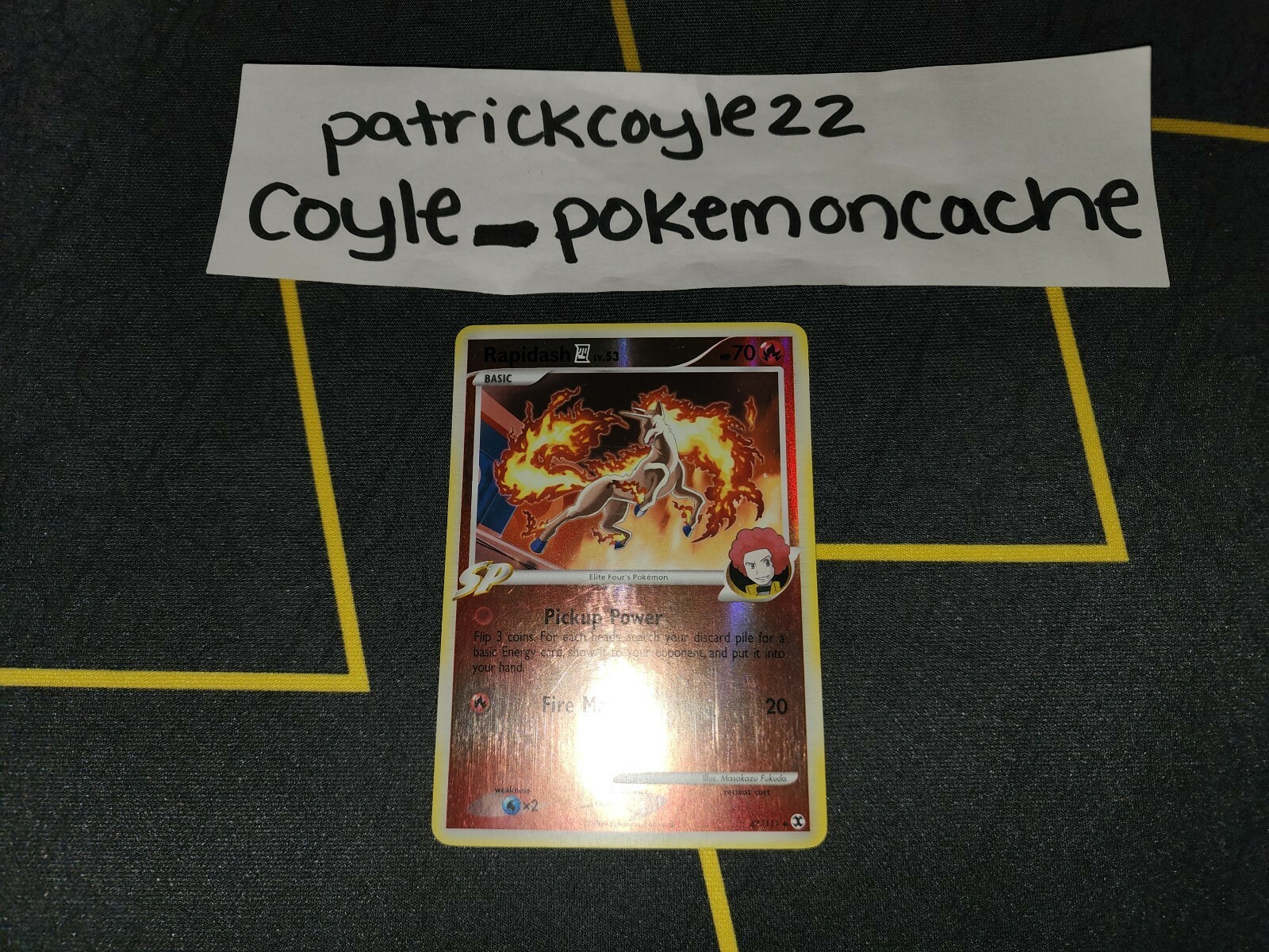 Rapidash Reverse Holo Uncommon Platinum Rising Rivals 47/111 LP