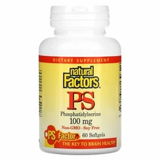 Natural Factors PS Phosphatidylserine 100mg 60 softgels