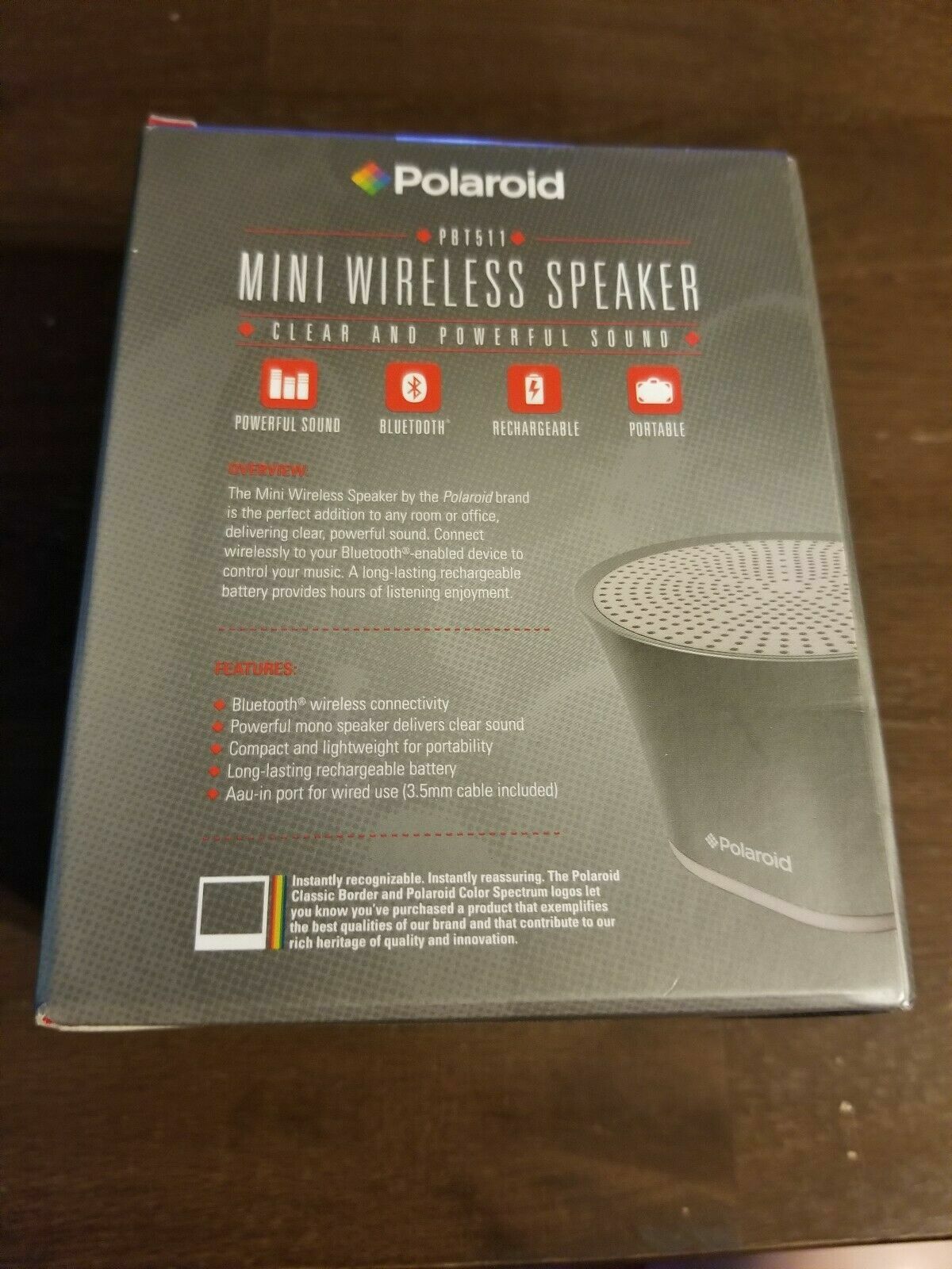 polaroid classic bluetooth speaker