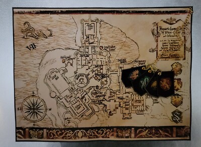 Hogwarts Legacy Custom Cloth Map Of Hogwarts