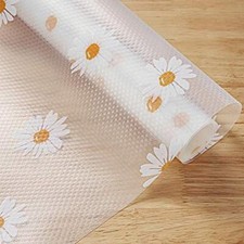 Shelf Liner for Kitchen Cabinets Non-Adhesive Drawer Liner Non 12"*59" Daisy