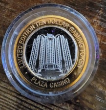 2020 PLAZA HOTEL & CASINO Silver Strike Casino BUILDING Token RARE